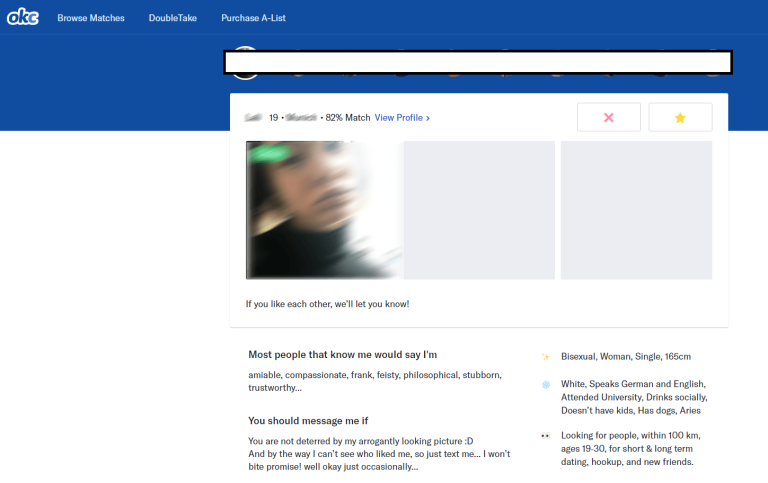 Okcupid wer hat mein profil besucht